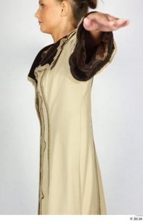 Photos Woman in Historical Dress 91 19th century beige dress…